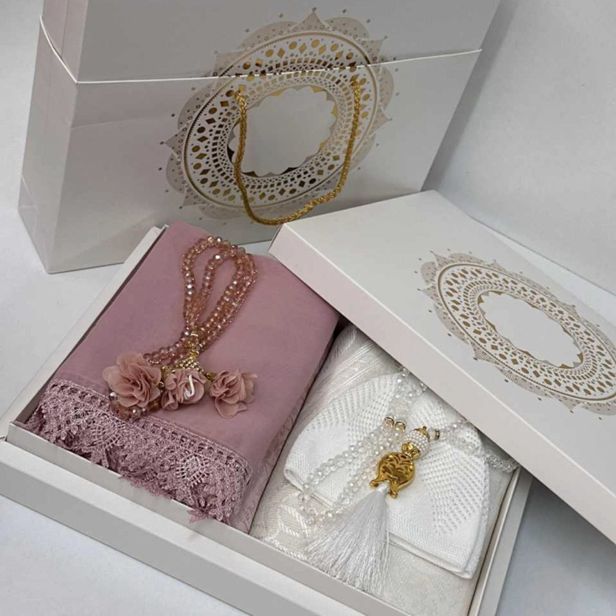 Gelin damat bohçası çeyizlik seccade seti