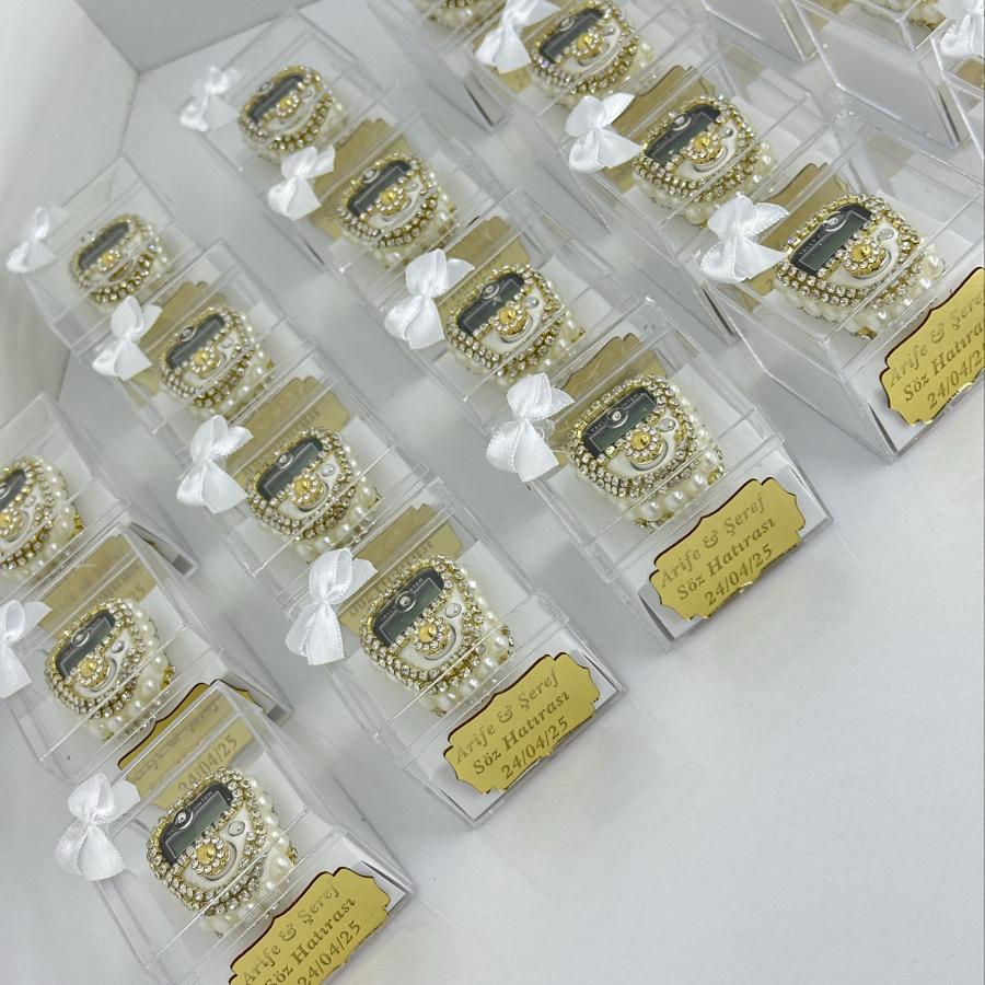 Hediye kutusunda taşlı zikirmatik